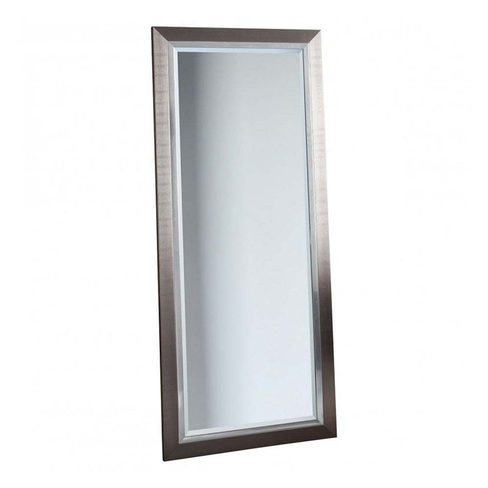 Gallery Interiors Rylston Mirror Discontinued Grey Rectangle