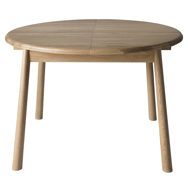 Product photograph of Gallery Interiors Wycombe 4-6 Seater Round Extending Table from Olivia's
