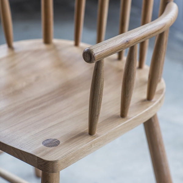 Product photograph of Gallery Interiors Set Of 2 Wycombe Carver Dining Chairs from Olivia's.