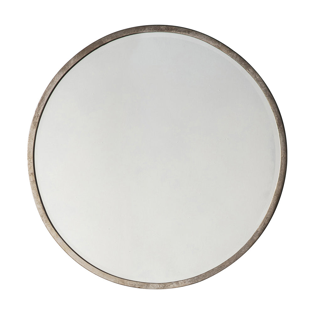 Product photograph of Gallery Interiors Higgins Round Antique In Silver from Olivia's