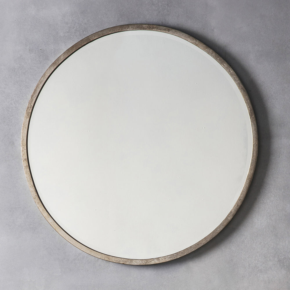 Product photograph of Gallery Interiors Higgins Round Antique In Silver from Olivia's.