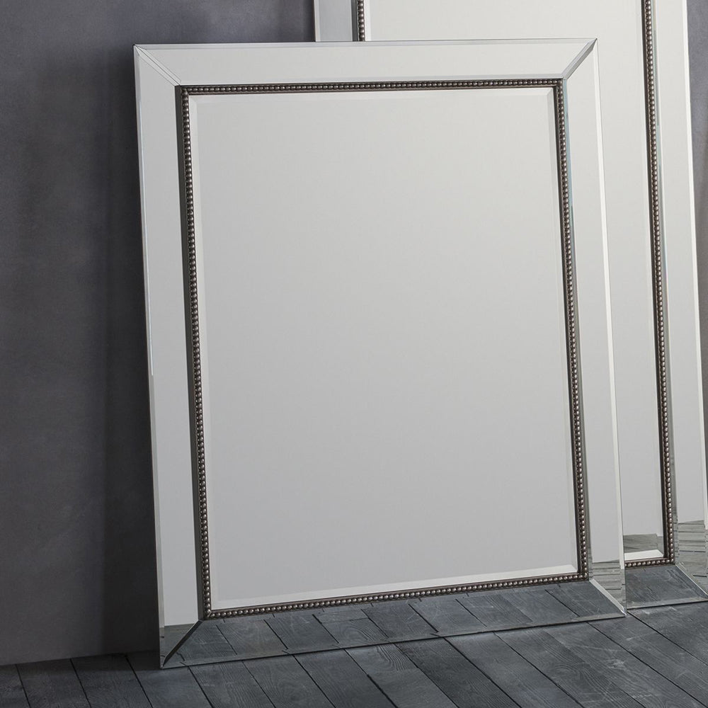 Product photograph of Gallery Interiors Regent Mirror Silver Small from Olivia's.