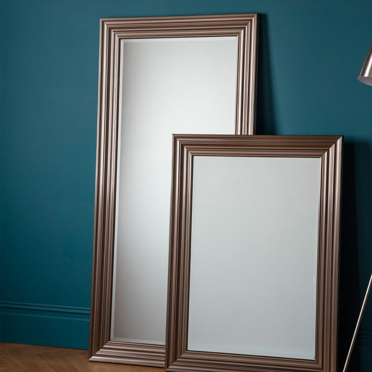 Gallery Direct Erskine Leaner Pewter Mirror