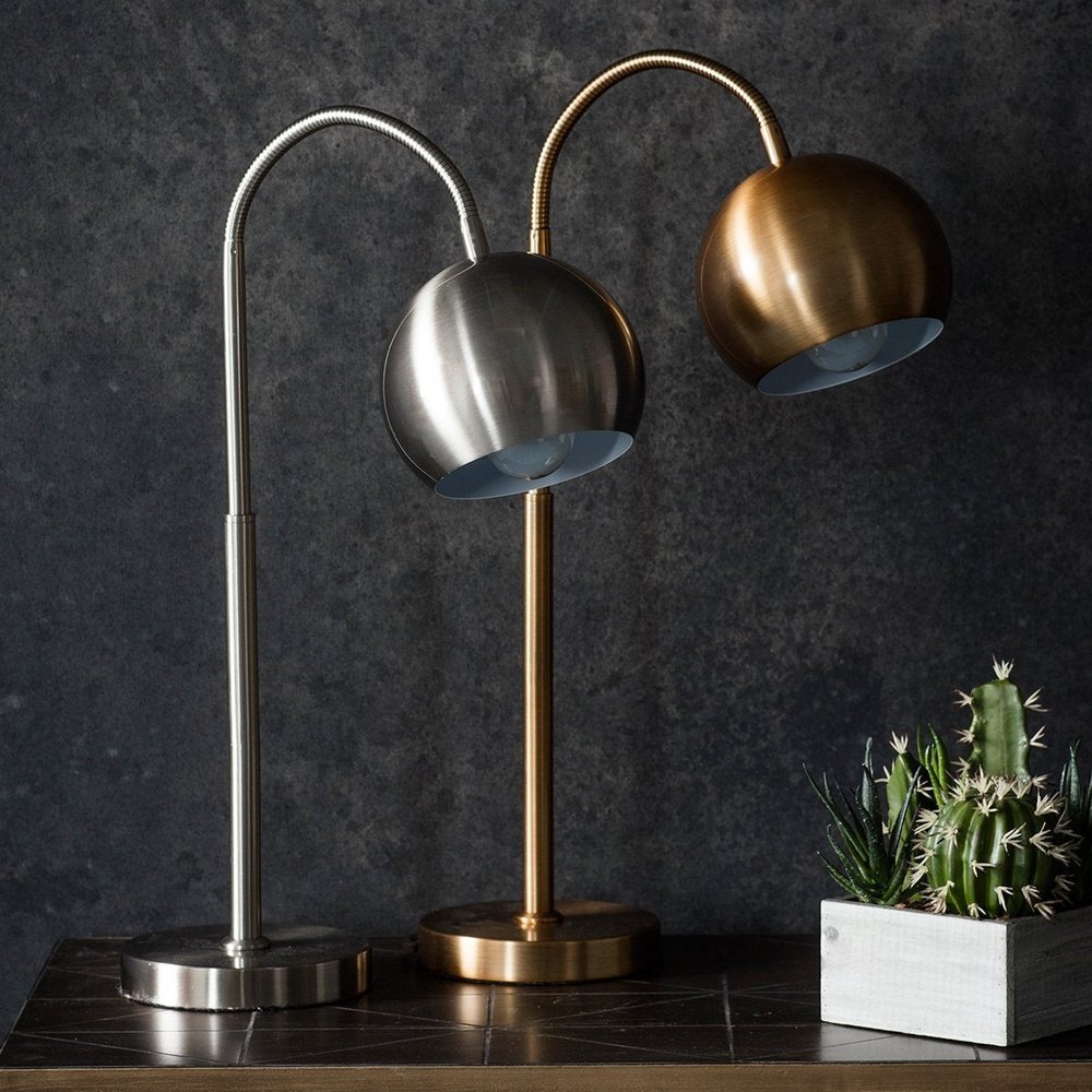Product photograph of Olivia S Bailee Arched Table Lamp Bronze from Olivia's.
