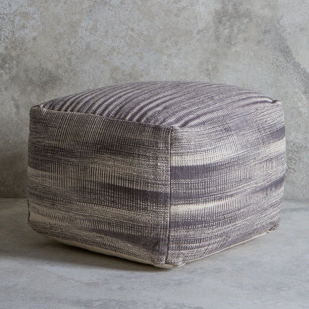 Product photograph of Gallery Interiors Tivoli Pouffe In Grey from Olivia's