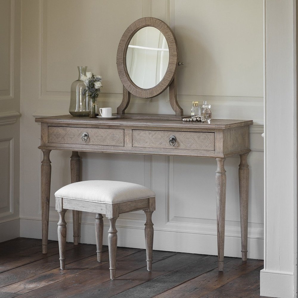 Product photograph of Gallery Interiors Mustique Dressing Table from Olivia's.