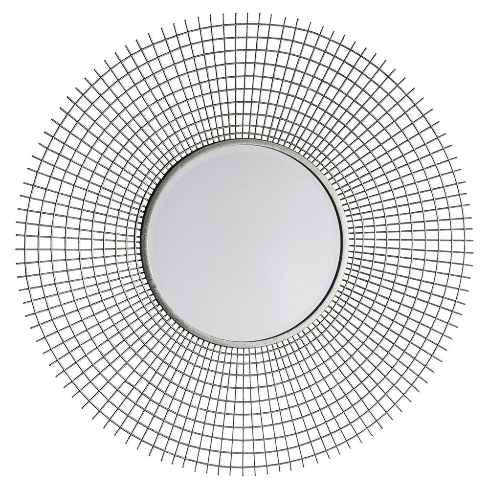 Product photograph of Gallery Interiors Stafford Mirror Silver from Olivia's