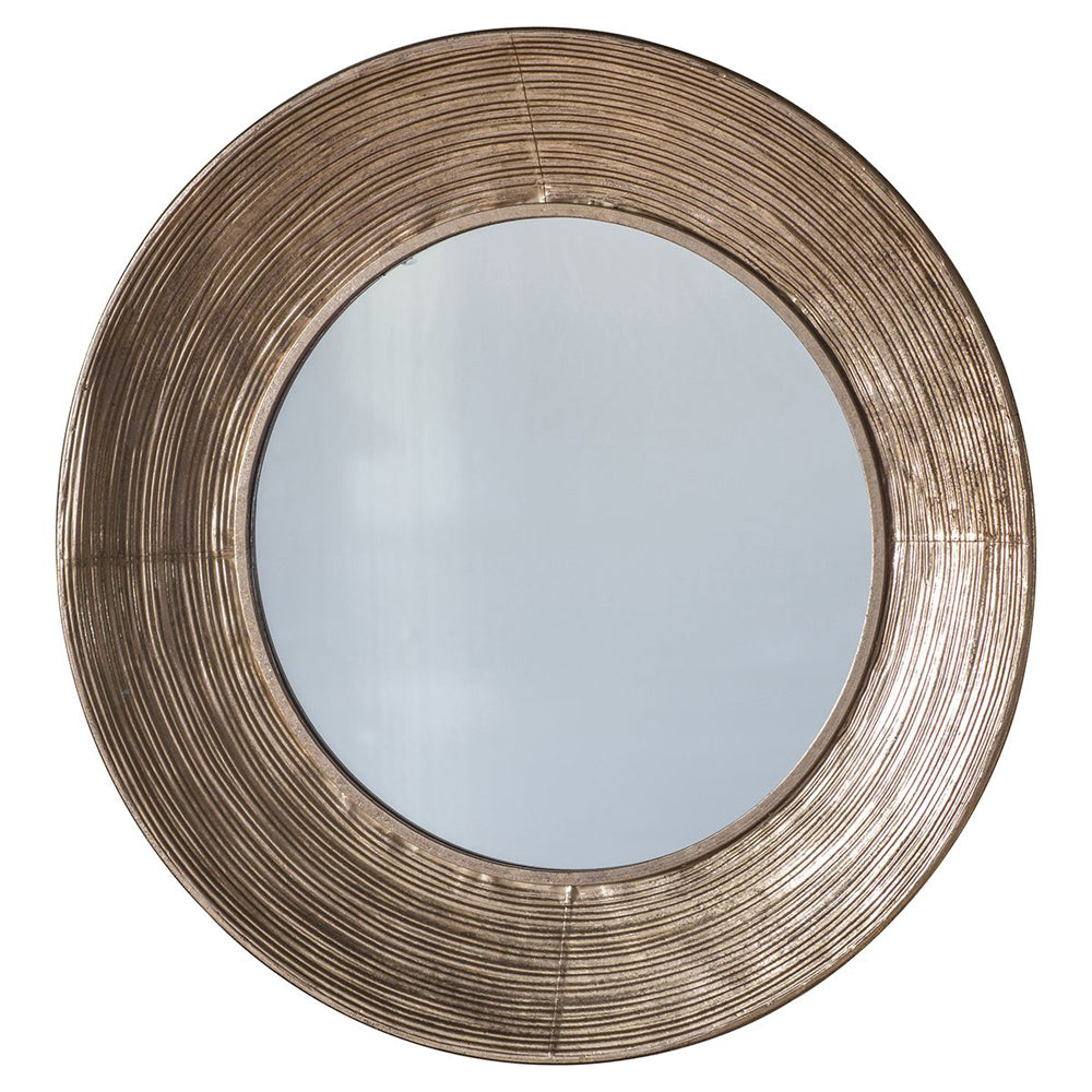 Product photograph of Gallery Interiors Knowle Round Mirror Gold Single from Olivia's.