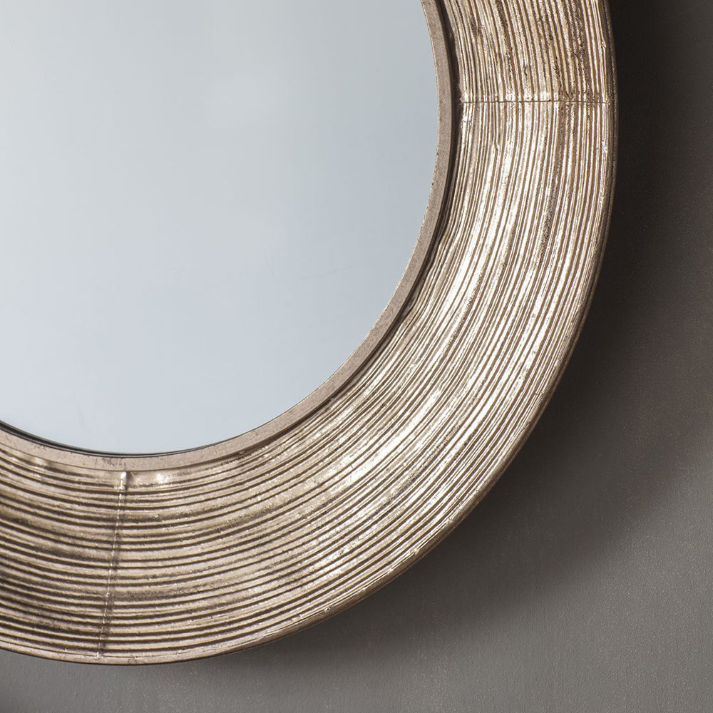 Product photograph of Gallery Interiors Knowle Round Mirror Gold Single from Olivia's.