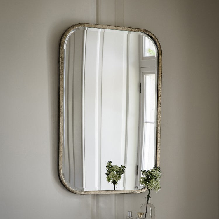 Product photograph of Gallery Interiors Logan Mirror Champagne Rectangle from Olivia's