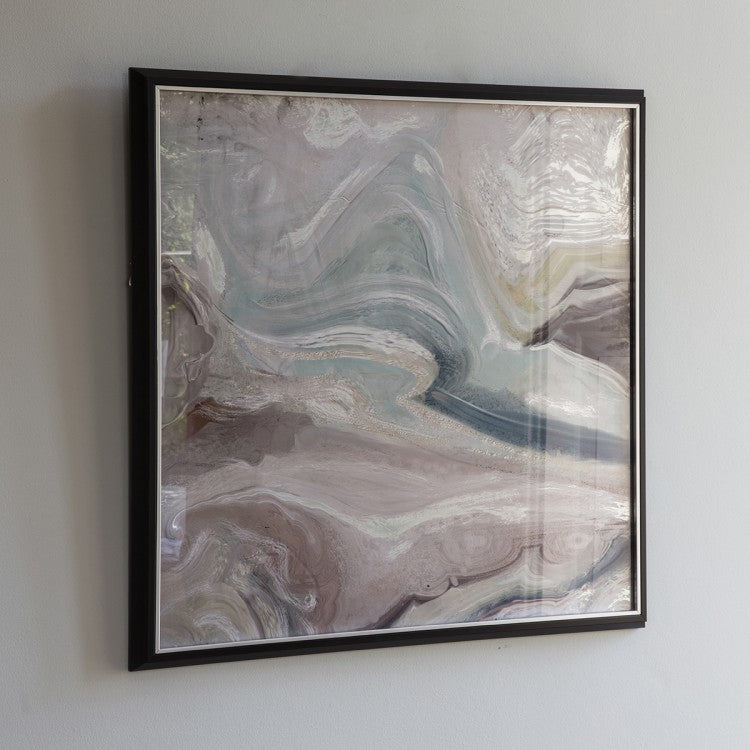 Product photograph of Gallery Interiors Crystal Fluid Abstract Framed Art from Olivia's