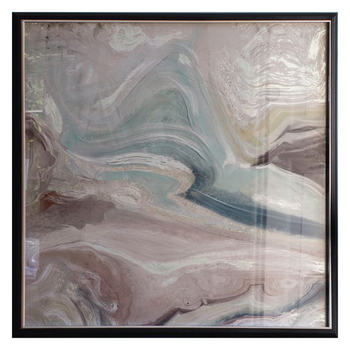 Product photograph of Gallery Interiors Crystal Fluid Abstract Framed Art from Olivia's.