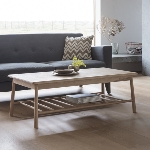 Product photograph of Gallery Interiors Wycombe Rectangle Coffee Table Black from Olivia's.