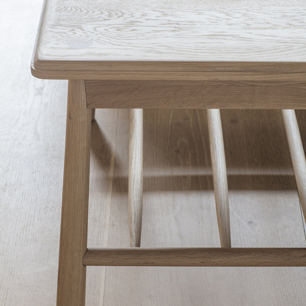 Product photograph of Gallery Interiors Wycombe Rectangle Coffee Table Outlet Natural from Olivia's.