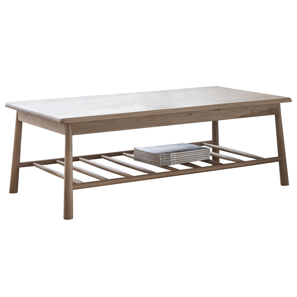 Product photograph of Gallery Interiors Wycombe Rectangle Coffee Table Outlet Natural from Olivia's