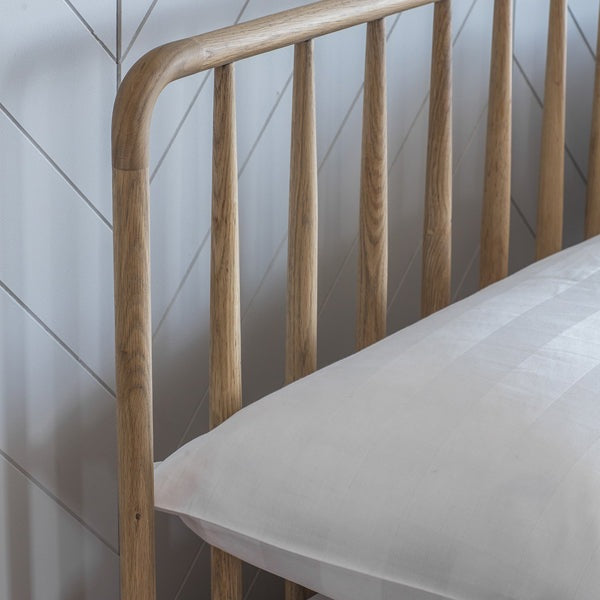 Product photograph of Gallery Interiors Wycombe Spindle Bed In Natural King Natural from Olivia's.