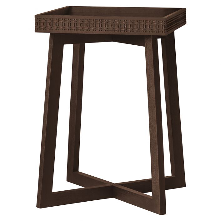 Gallery Interiors Boho Retreat Bedside Table In Brown