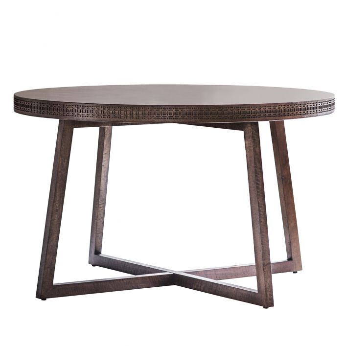 Product photograph of Gallery Interiors Boho Retreat Round Dining Table from Olivia's