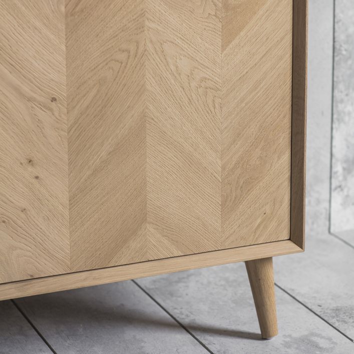 Product photograph of Gallery Interiors Milano 2 Door 3 Drawer Sideboard from Olivia's.