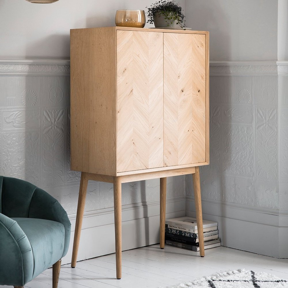Product photograph of Gallery Interiors Milano Cocktail Cabinet Outlet from Olivia's