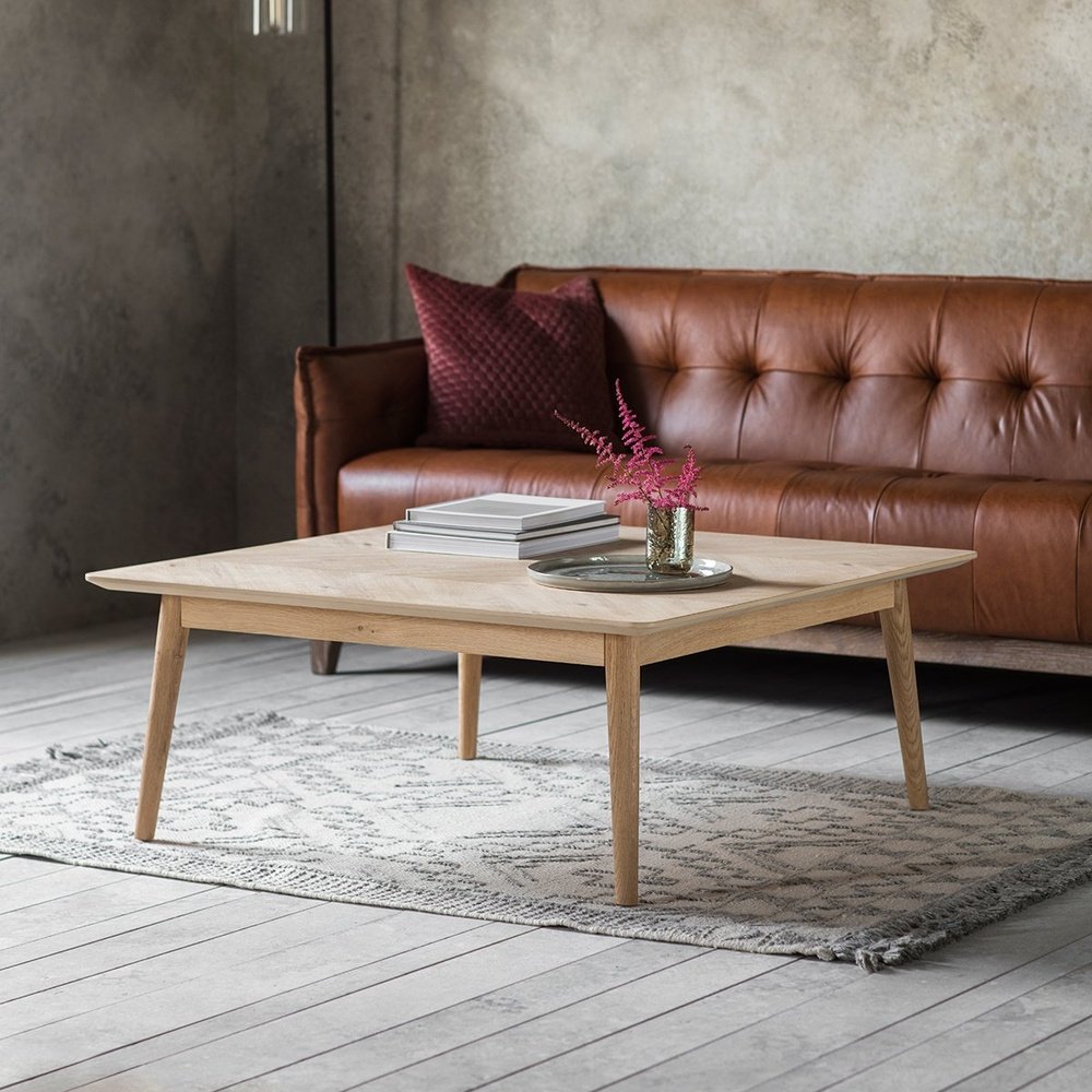 Product photograph of Gallery Interiors Milano Oak Scandi Coffee Table from Olivia's.