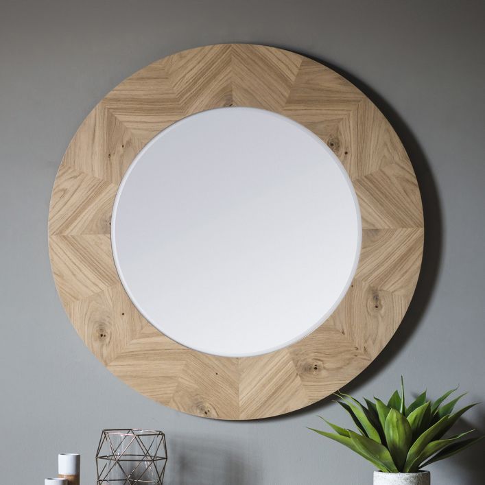 Product photograph of Gallery Interiors Milano Round Mirror from Olivia's