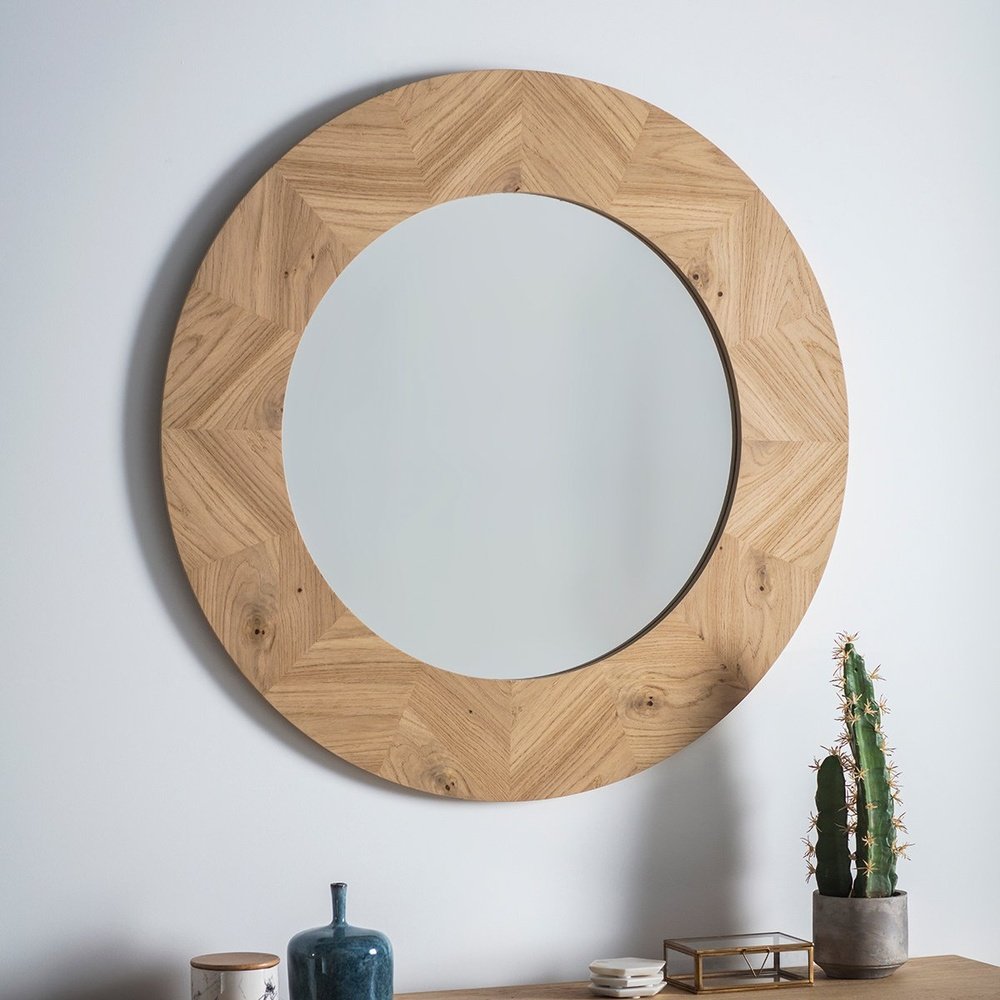 Product photograph of Gallery Interiors Milano Round Mirror from Olivia's.