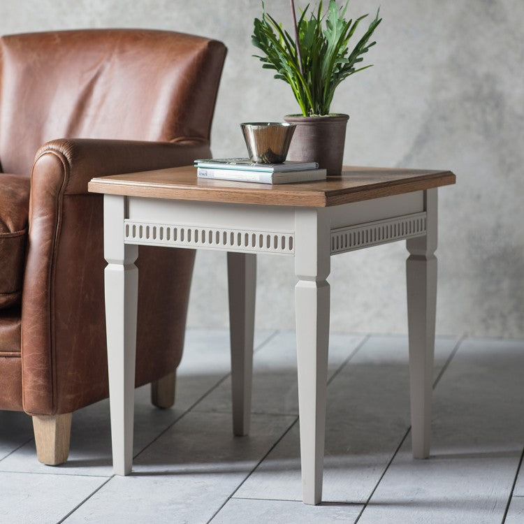 Gallery Direct Bronte Side Table In Taupe