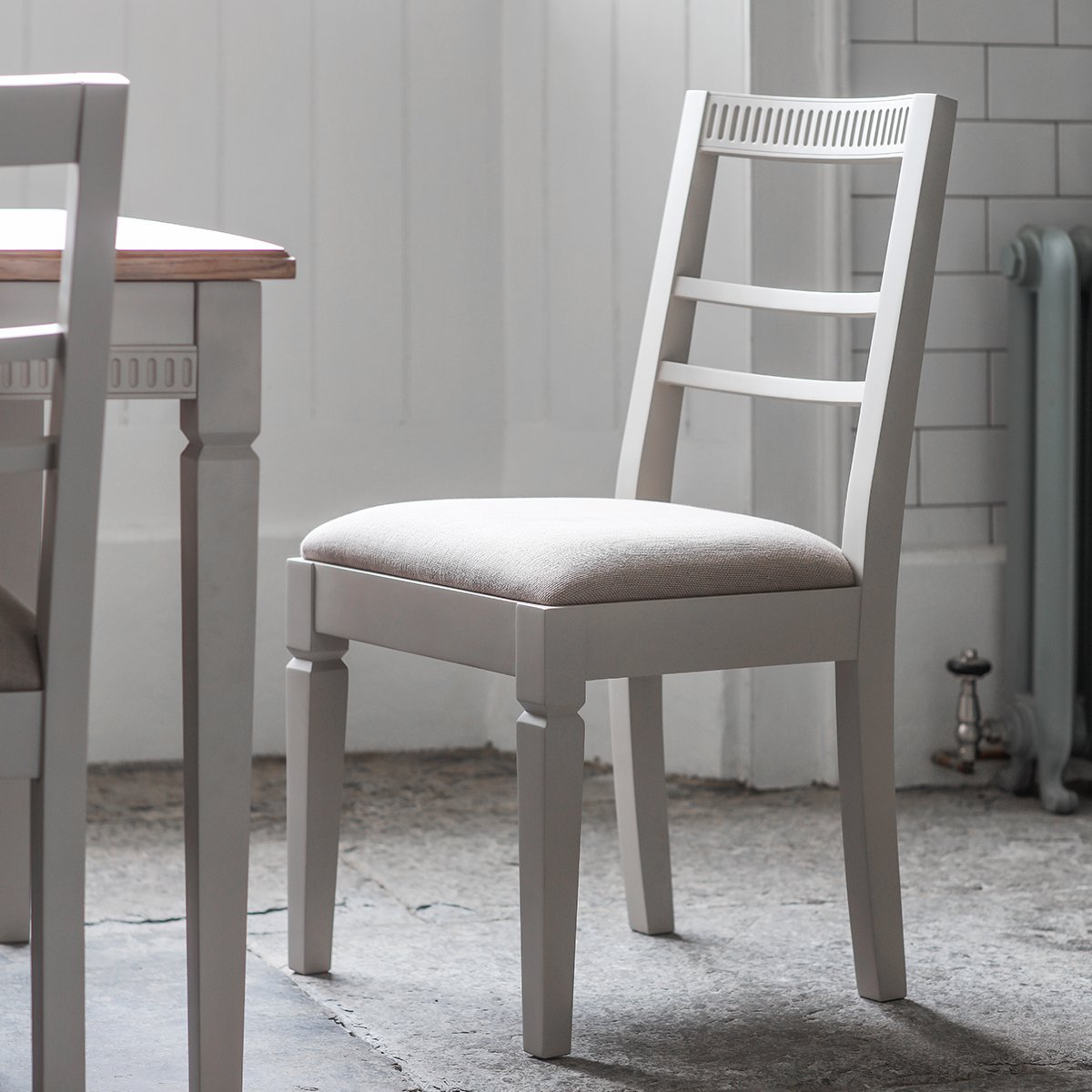 Product photograph of Gallery Interiors Set Of 2 Bronte Of Dining Chairs In Taupe from Olivia's