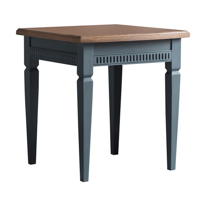 Product photograph of Gallery Interiors Bronte Side Table In Storm Blue from Olivia's.