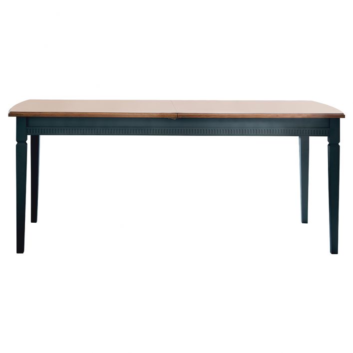 Product photograph of Gallery Interiors Bronte 8-10 Seater Extendable Dining Table In Storm Blue from Olivia's.