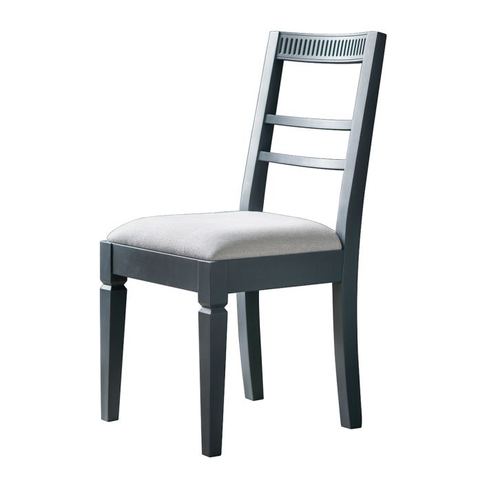 Product photograph of Gallery Interiors Set Of 2 Bronte Dining Chairs In Storm Blue from Olivia's