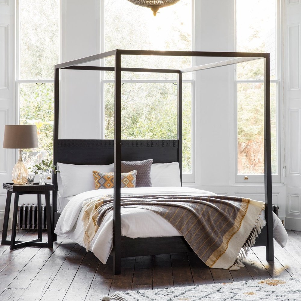 Product photograph of Gallery Interiors Boho Boutique 4 Poster King Size Bed from Olivia's