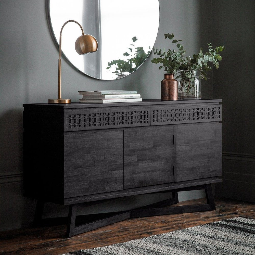 Product photograph of Gallery Interiors Boho Boutique 3 Door 2 Drawer Sideboard from Olivia's.