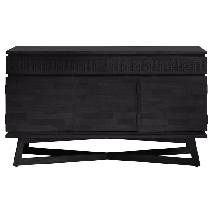 Product photograph of Gallery Interiors Boho Boutique 3 Door 2 Drawer Sideboard from Olivia's.