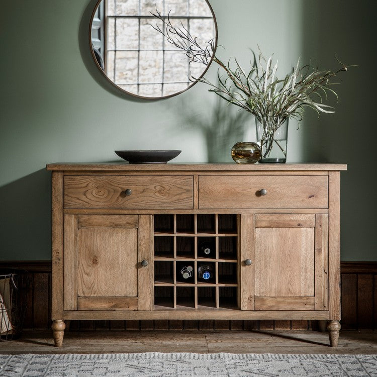 Gallery Interiors Cookham Large Sideboard In Oak