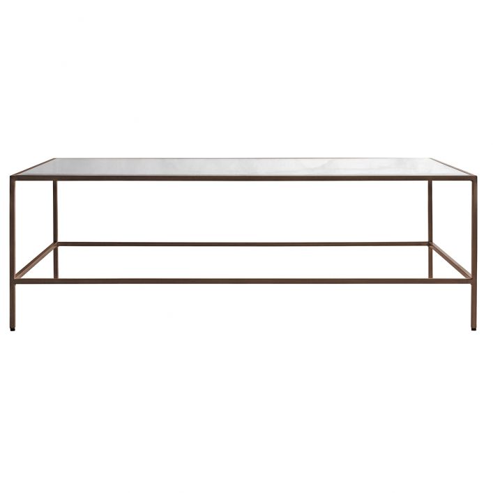 Product photograph of Gallery Interiors Rothbury Coffee Table In Bronze from Olivia's
