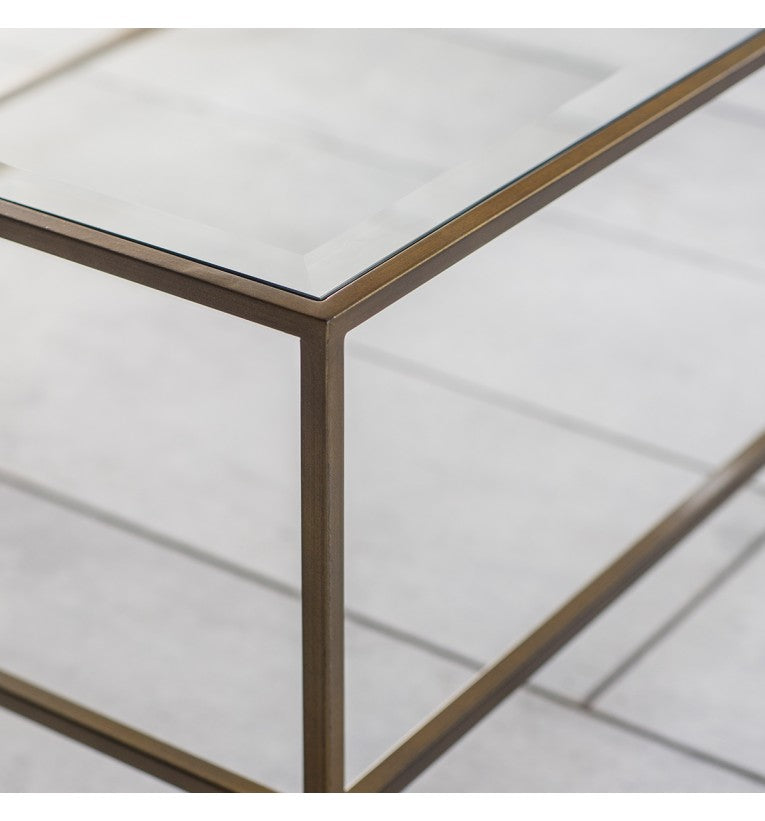 Product photograph of Gallery Interiors Rothbury Coffee Table In Bronze from Olivia's.