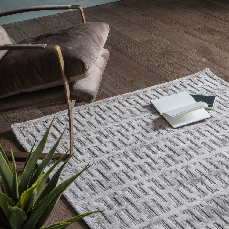 Product photograph of Gallery Interiors Pizarro Rug Beige Large from Olivia's.