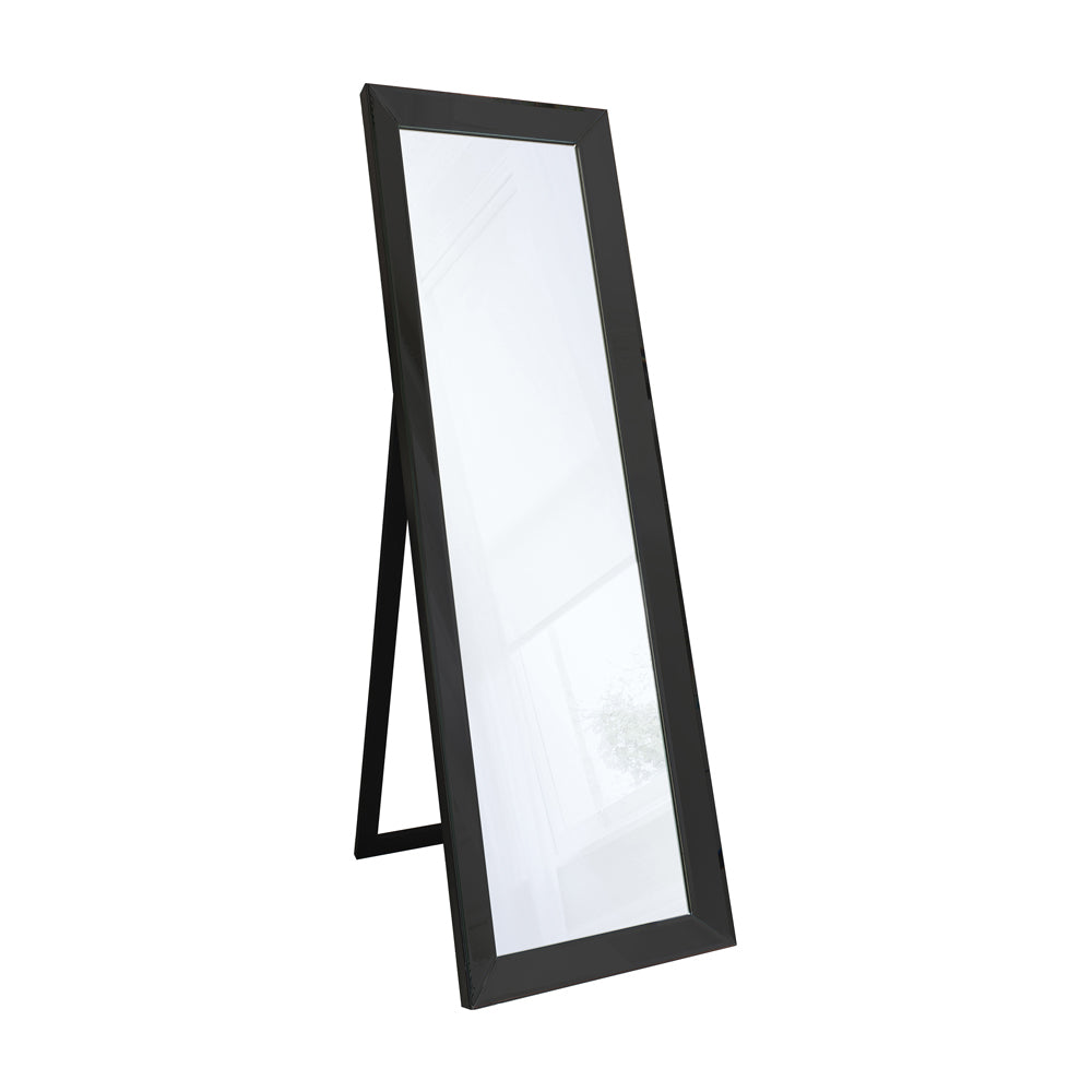 Gallery Interiors Luna Cheval Mirror In Black