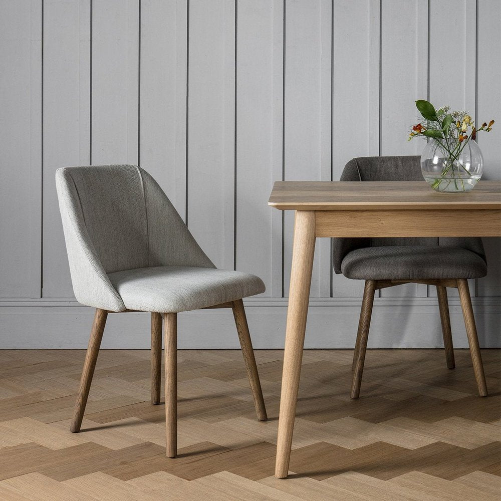 Product photograph of Hudson Living Set Of 2 Elliot Dining Chairs In Neutral Outlet from Olivia's