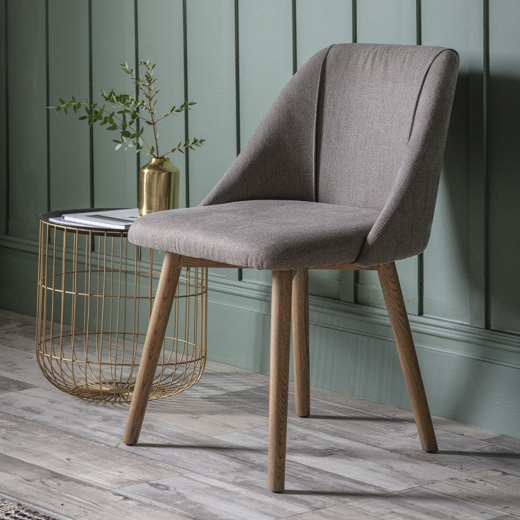 Product photograph of Hudson Living Set Of 2 Elliot Dining Chairs In Grey Outlet from Olivia's