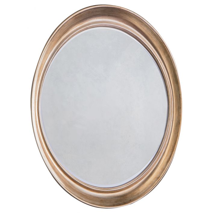Product photograph of Gallery Interiors Fiddock Mirror In Champagne Silver from Olivia's.