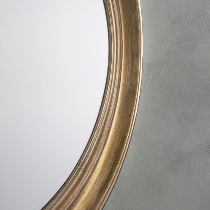 Product photograph of Gallery Interiors Fiddock Mirror In Champagne Silver from Olivia's.