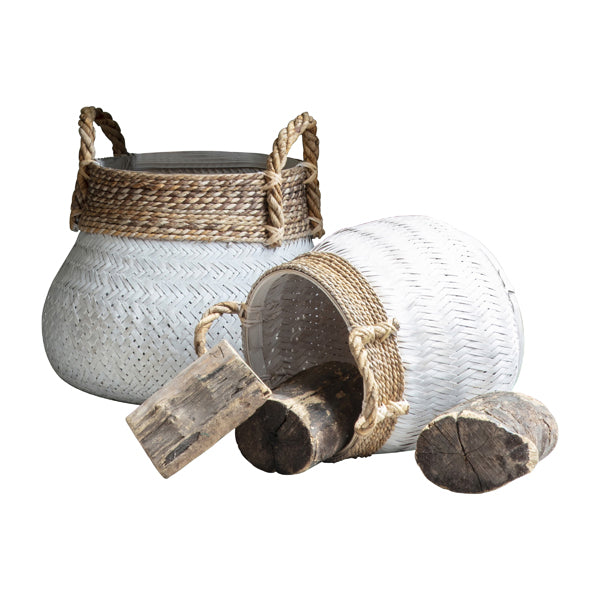 Product photograph of Gallery Interiors Orinoco Bamboo Basket from Olivia's.