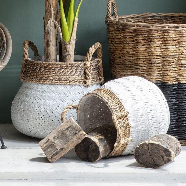 Product photograph of Gallery Interiors Orinoco Bamboo Basket from Olivia's.