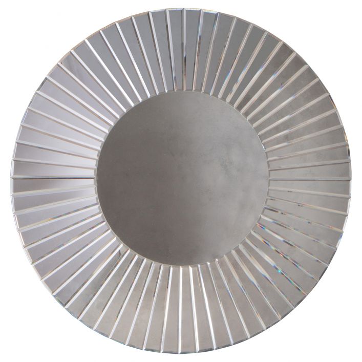 Product photograph of Gallery Interiors Faxton Mirror - Silver Silver from Olivia's.
