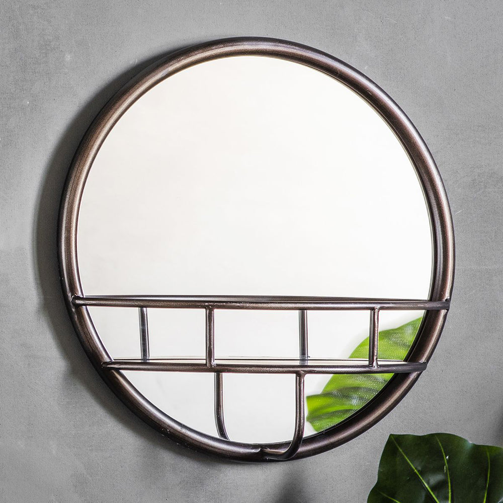 Product photograph of Gallery Interiors Milton Mirror Round from Olivia's.