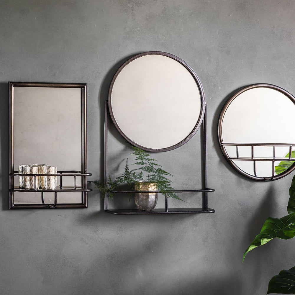 Product photograph of Gallery Interiors Milton Mirror Round from Olivia's.