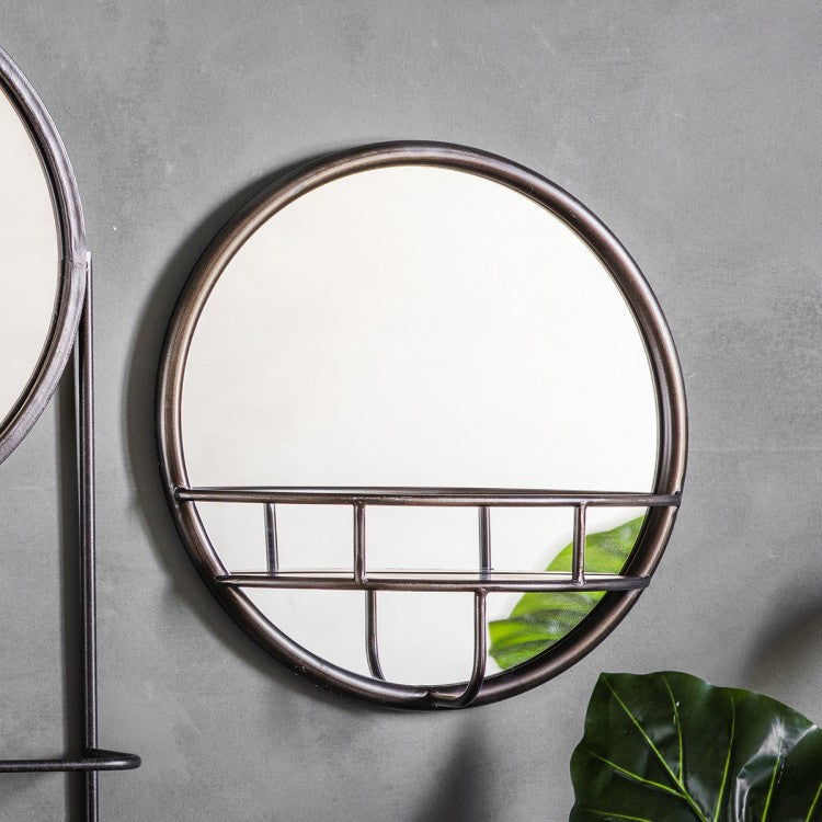 Product photograph of Gallery Interiors Milton Mirror Round from Olivia's
